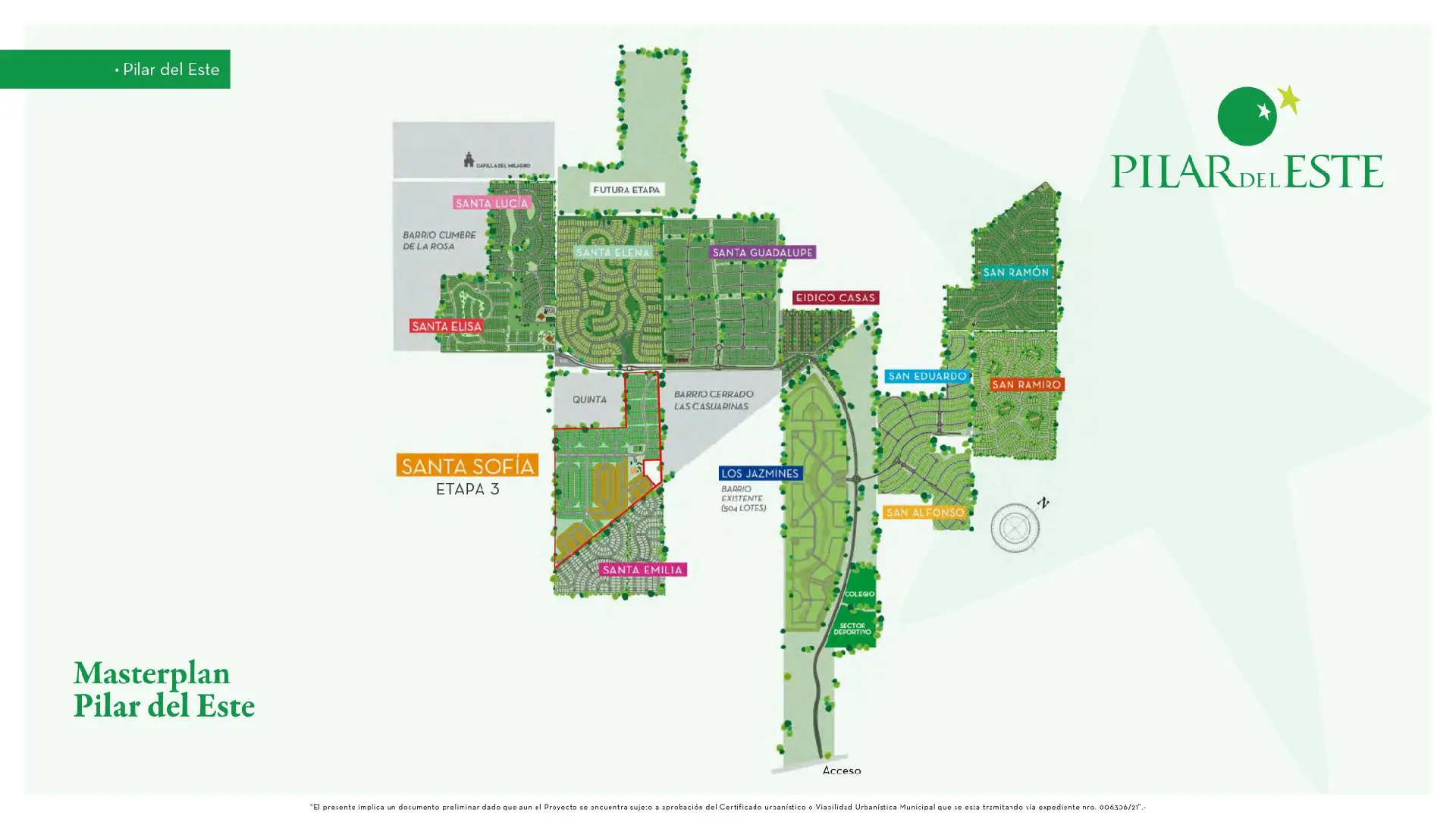 Masterplan Pilar del Este